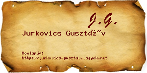 Jurkovics Gusztáv névjegykártya